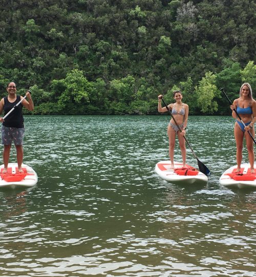 Stand up paddleboard rentals on Lake Austin